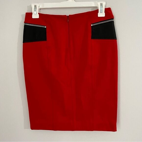 Yigal Azrouel Red Mini Pencil Skirt - Picture 3 of 5